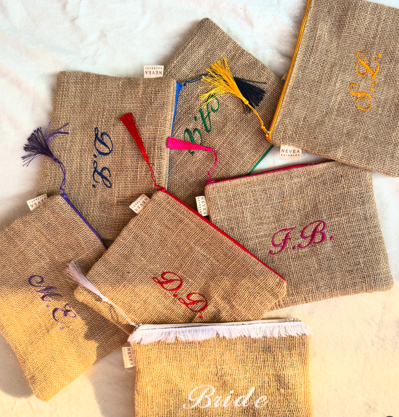 Pochette in Juta