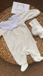 Tutina in ciniglia collo personalizzabile